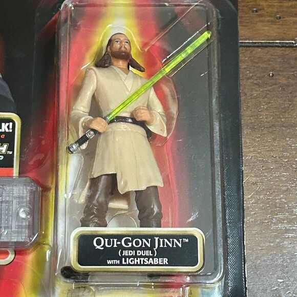 Vintage HASBRO STAR WARS: EPISODE 1 QUI-GON JINN JEDI DUEL Action Figure 1998 - Picture 3 of 5